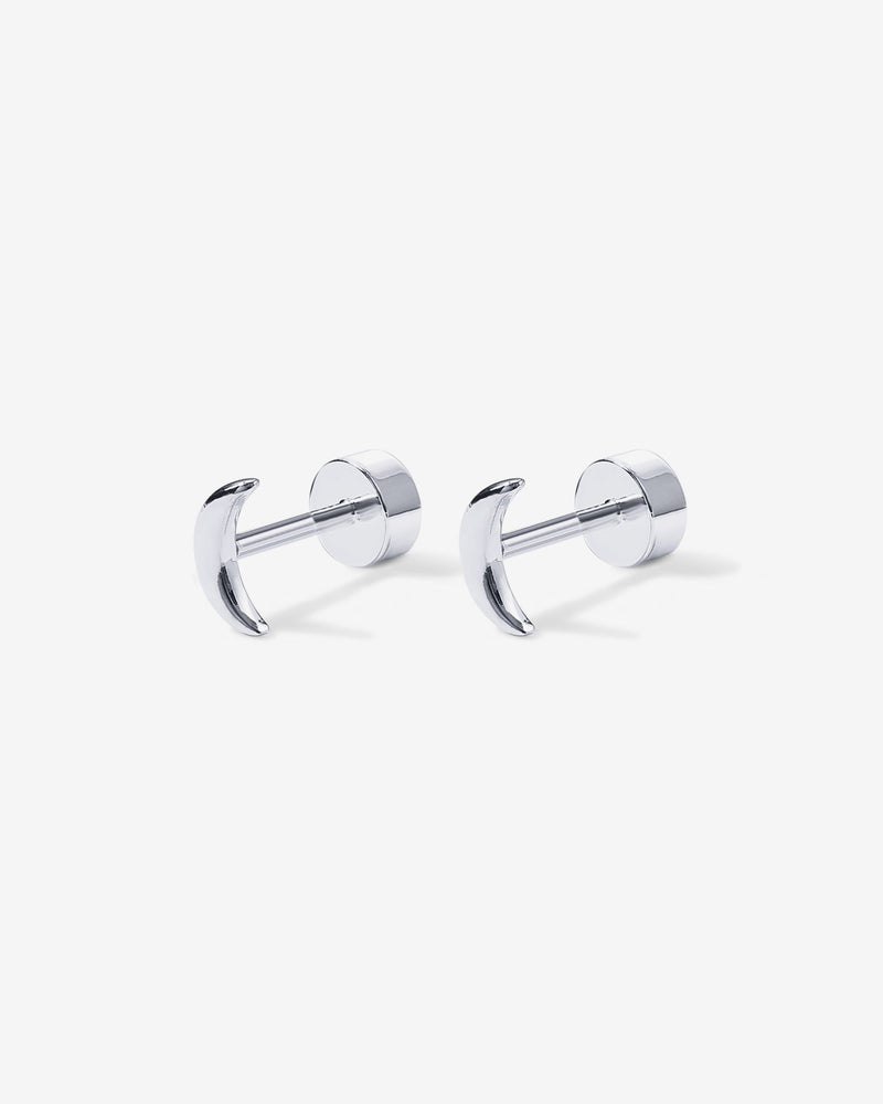 Tiny Moon Screw Back Studs