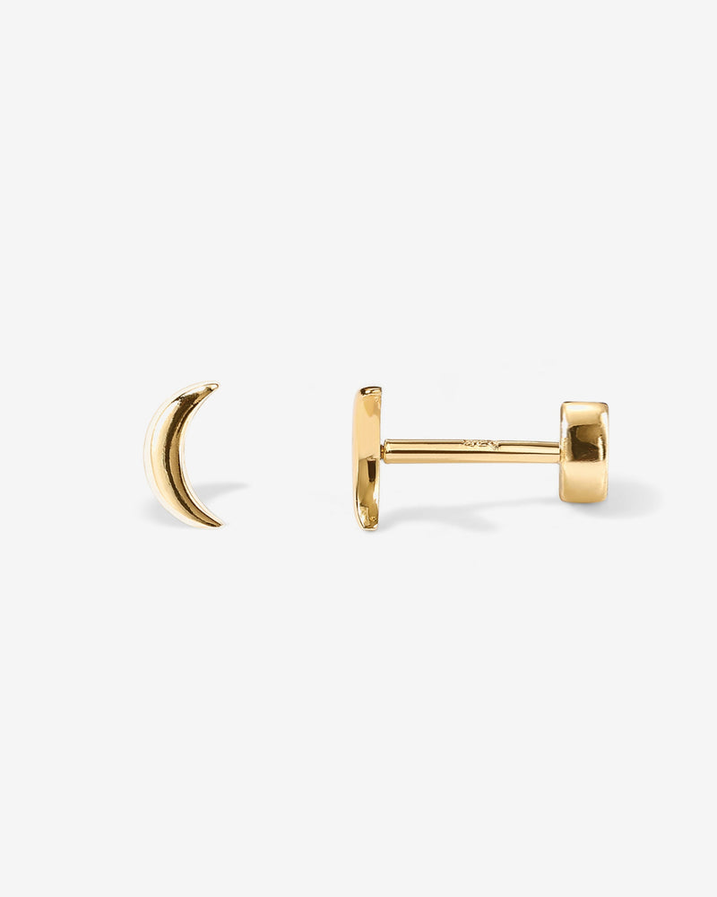 Tiny Moon Screw Back Studs