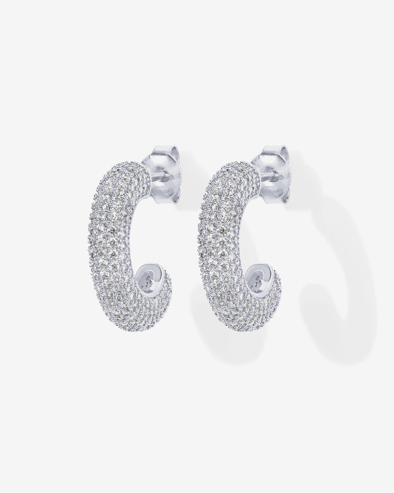 PAVOI - Cubic Zirconia Chunky Hoop Earrings