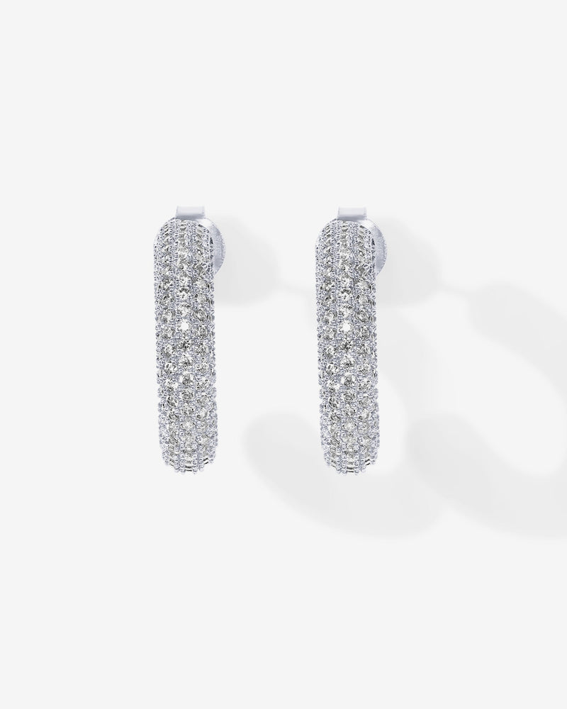 PAVOI - Cubic Zirconia Chunky Hoop Earrings