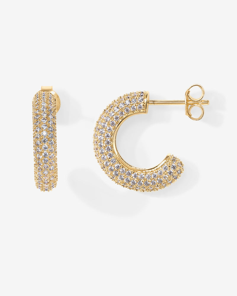 PAVOI - Cubic Zirconia Chunky Hoop Earrings