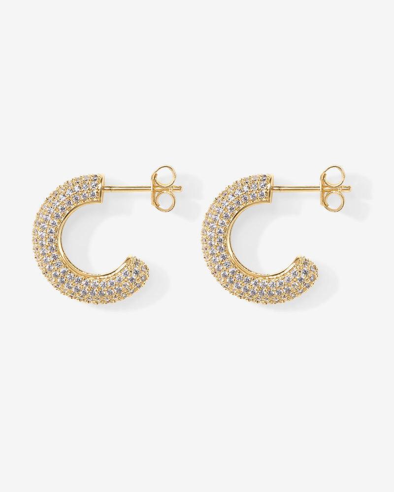 PAVOI - Cubic Zirconia Chunky Hoop Earrings