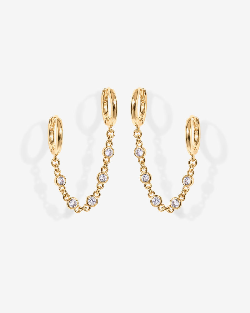 PAVOI - Cubic Zirconia Chain Earrings