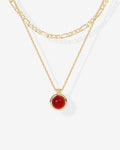 PAVOI - Carnelian & Aventurine Gemstone