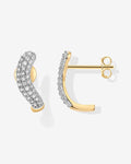 Rhodes Cubic Zirconia Wavy Studs