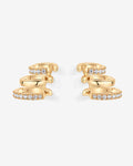 PAVOI - CZ Multi Hoop No Piercing Earring