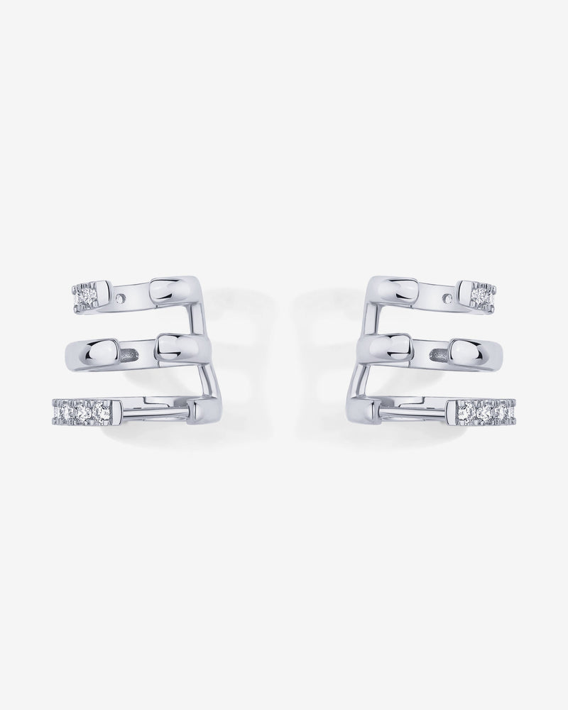 PAVOI - CZ Multi Hoop No Piercing Earring