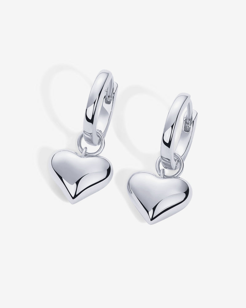 PAVOI - Heart Charm Earrings