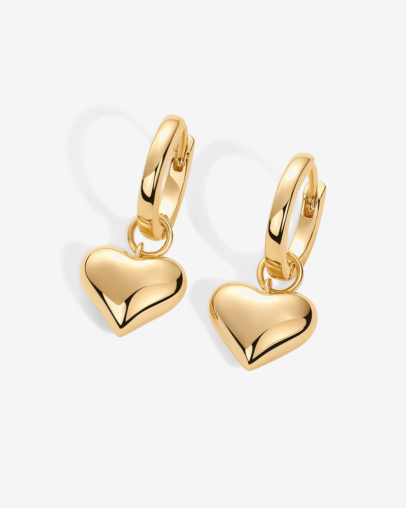 PAVOI - Heart Charm Earrings