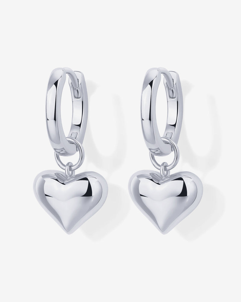 PAVOI - Heart Charm Earrings