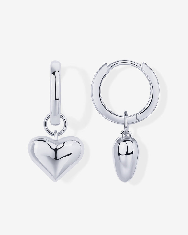 PAVOI - Heart Charm Earrings