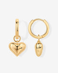 PAVOI - Heart Charm Earrings