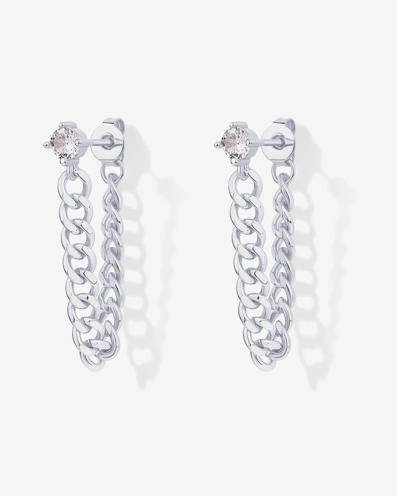 PAVOI - Cubic Zirconia Chained Earrings