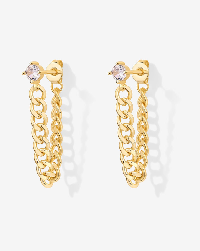 PAVOI - Cubic Zirconia Chained Earrings