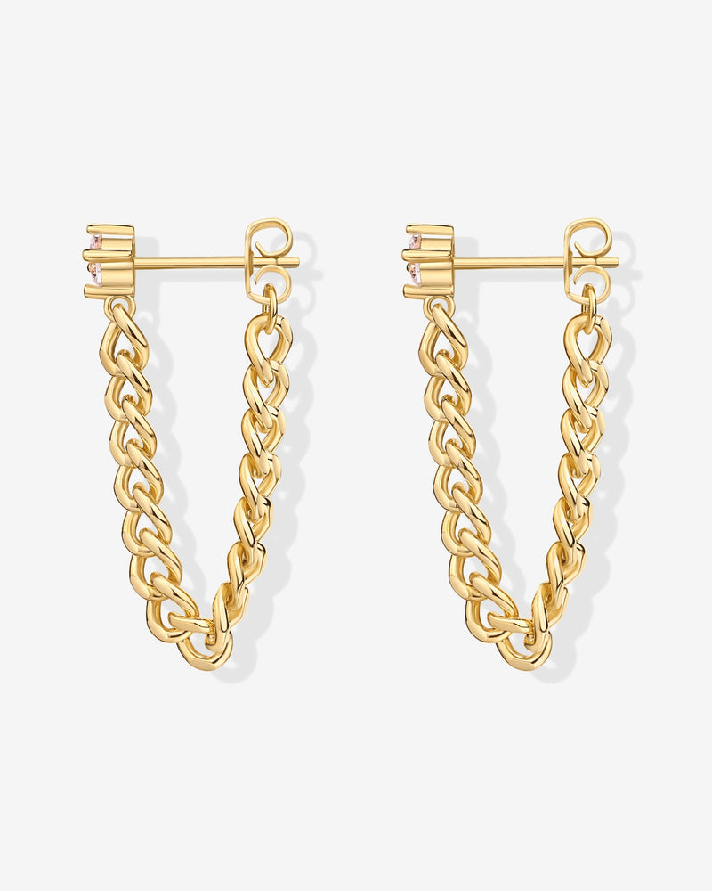 PAVOI - Cubic Zirconia Chained Earrings