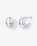 PAVOI - Chunky Dome Hoop Earrings