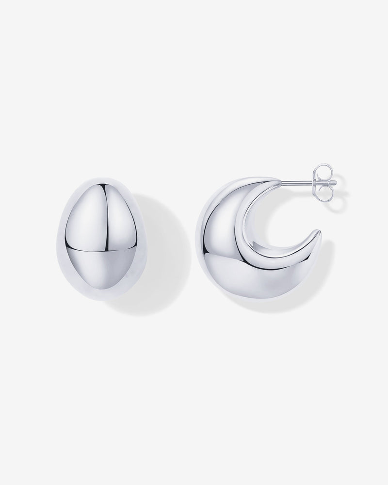 PAVOI - Chunky Dome Hoop Earrings