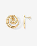 Spiral Stud Earrings