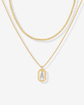 Singapore Initial Layering Necklace