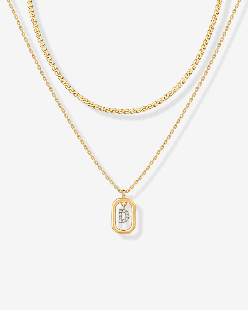 Singapore Initial Layering Necklace