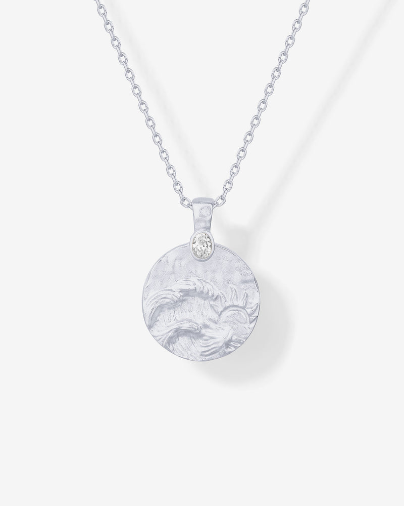 Serenity Hammered Coin Pendant