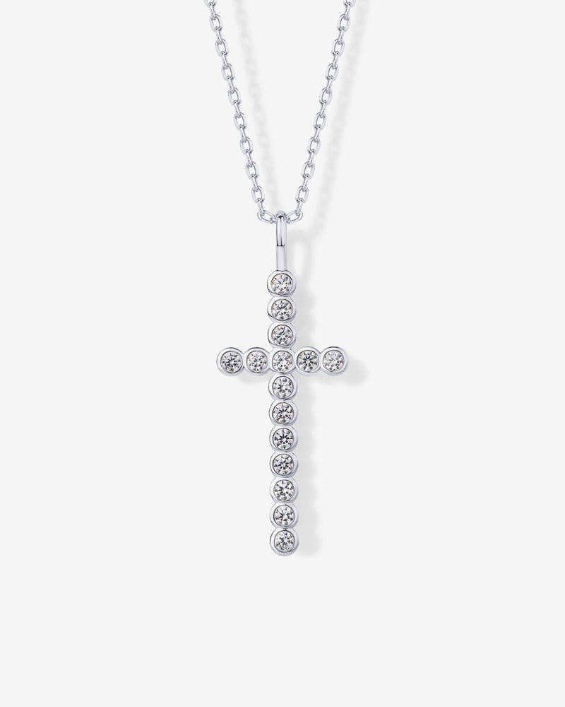 PAVOI - Cross Bezel Pendant