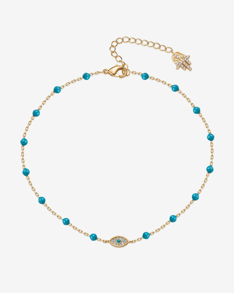 PAVOI - Evil Eye & Hamsa Anklet