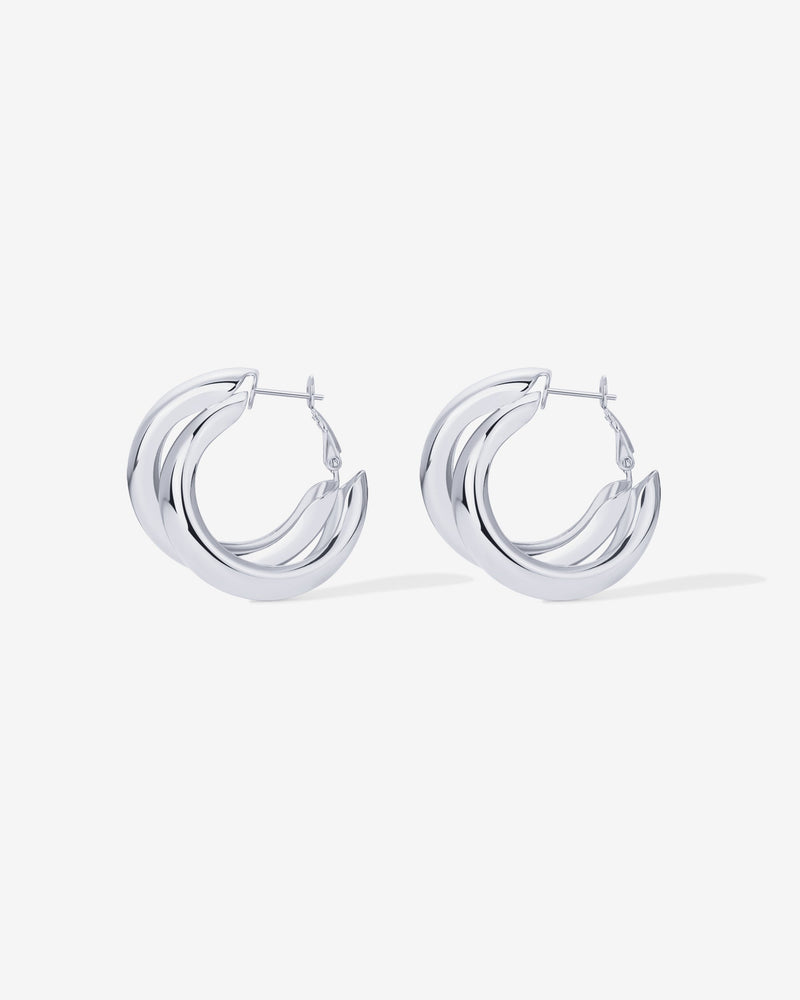 PAVOI - Chunky Double Hoops