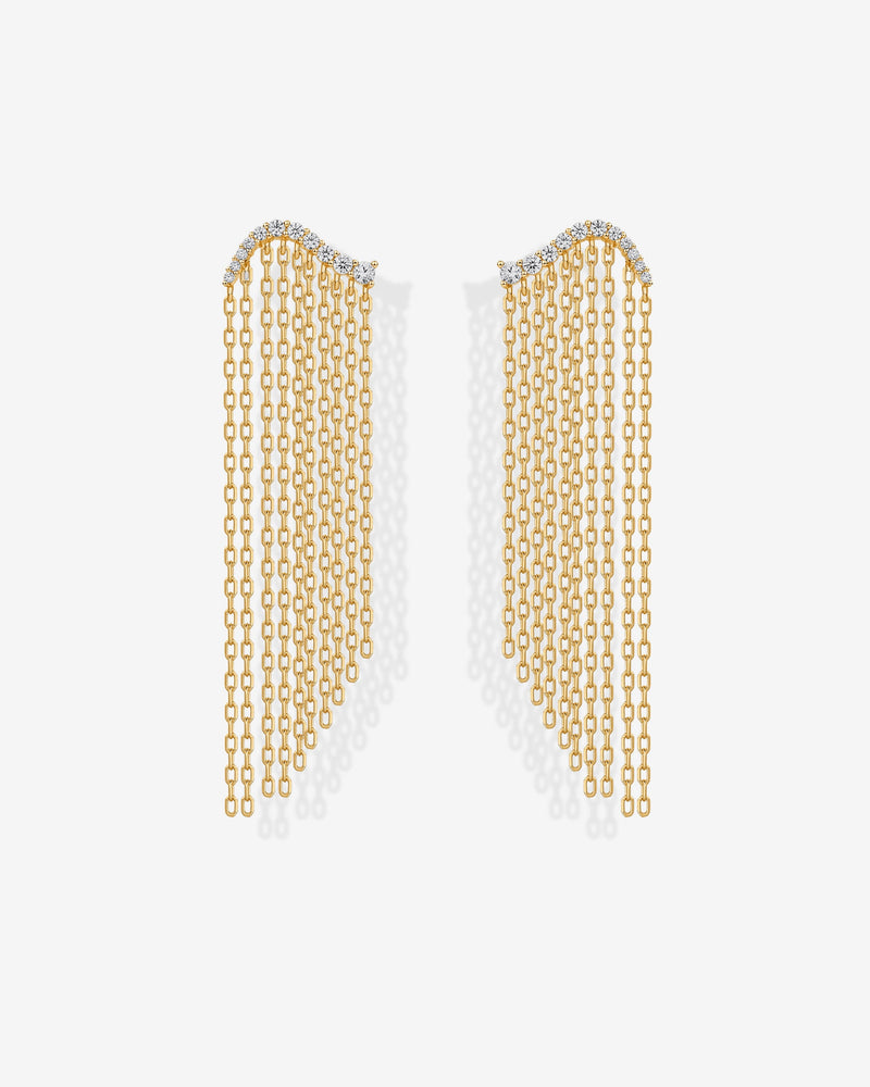 PAVOI - Chain Crawler Dangle Earrings