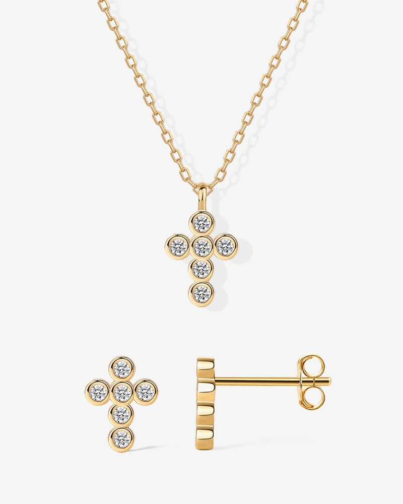 PAVOI - Cross and Earring Set