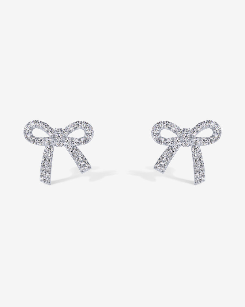 PAVOI - Cubic Zirconia Bow Stud Earrings