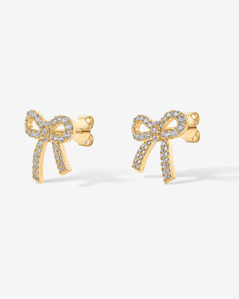 PAVOI - Cubic Zirconia Bow Stud Earrings