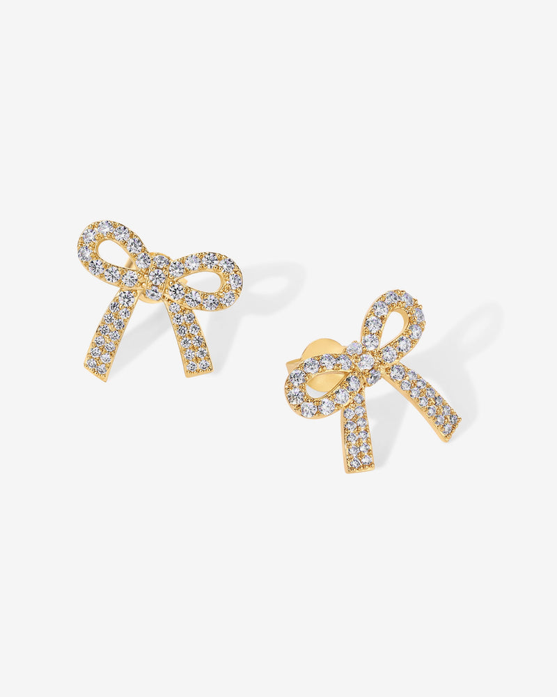 PAVOI - Cubic Zirconia Bow Stud Earrings