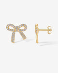 PAVOI - Cubic Zirconia Bow Stud Earrings