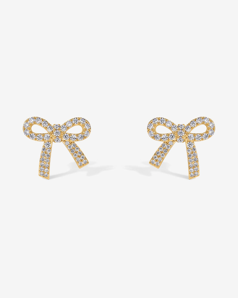 PAVOI - Cubic Zirconia Bow Stud Earrings