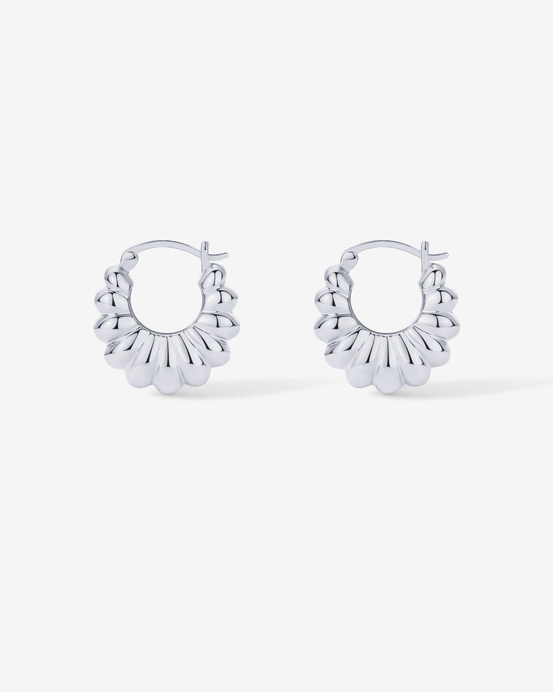 PAVOI - Chunky Ribbed Retro Hoops