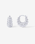 PAVOI - Chunky Ribbed Retro Hoops