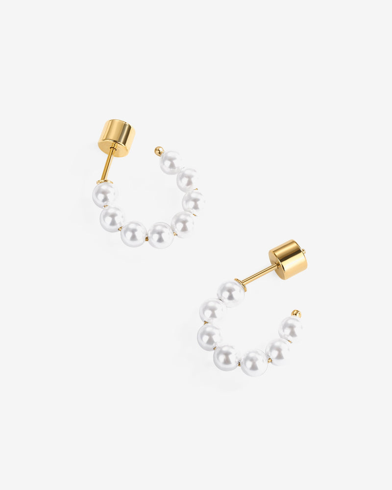 Timeless Pearl Hoops