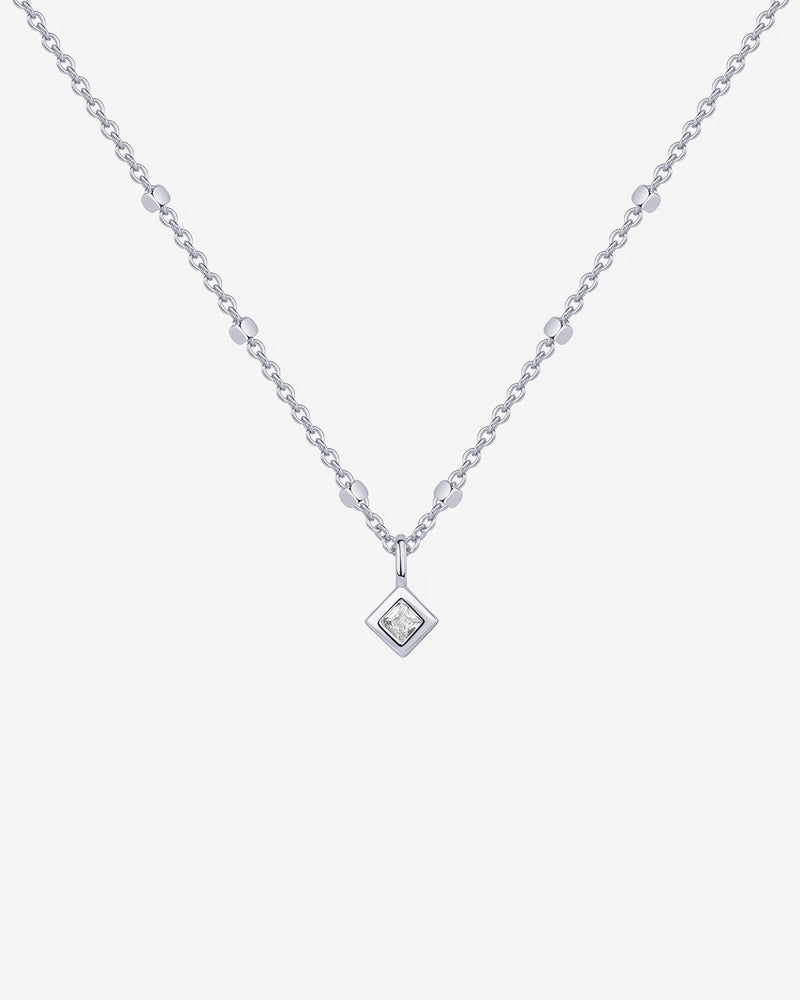 Statement Square Chain Princess Pendant