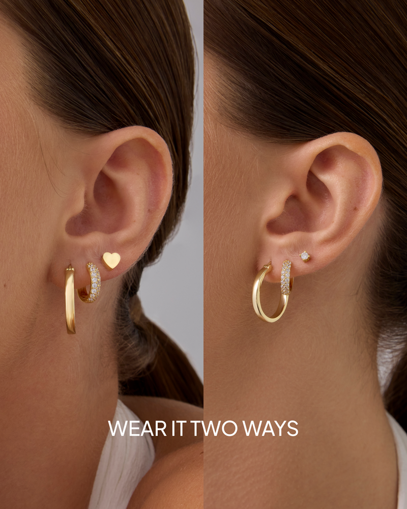 Two-Way Heart Studs