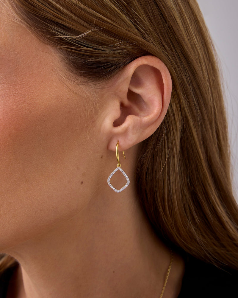 Teardrop Geometric Dangle Earrings