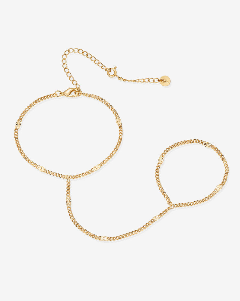 PAVOI -  Anel Dainty Beaded Hand Chain