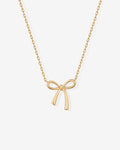 Tied Up Bow Necklace