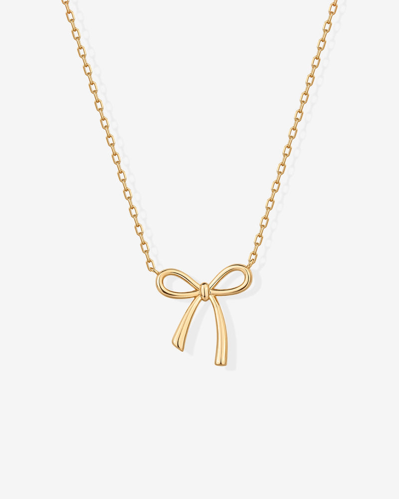 Tied Up Bow Necklace