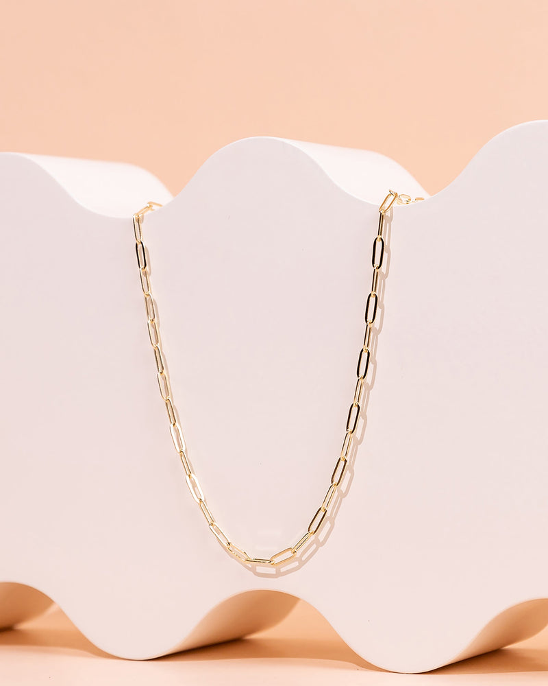 Vermeil Paperclip Chain Necklace