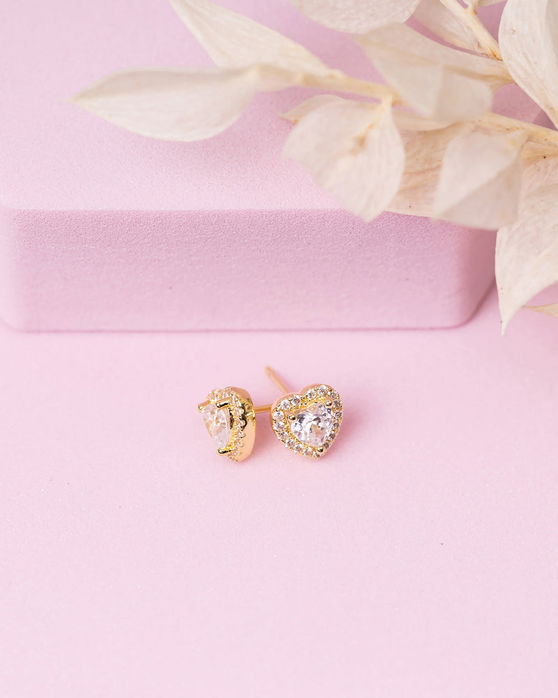 PAVOI - Heart Halo Studs