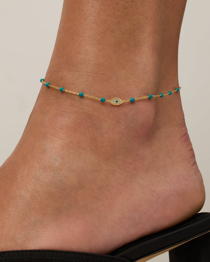 PAVOI - Evil Eye & Hamsa Anklet