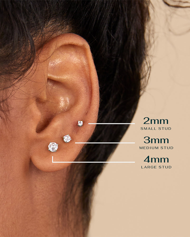 PAVOI - Cubic Zirconia Stud Screwbacks