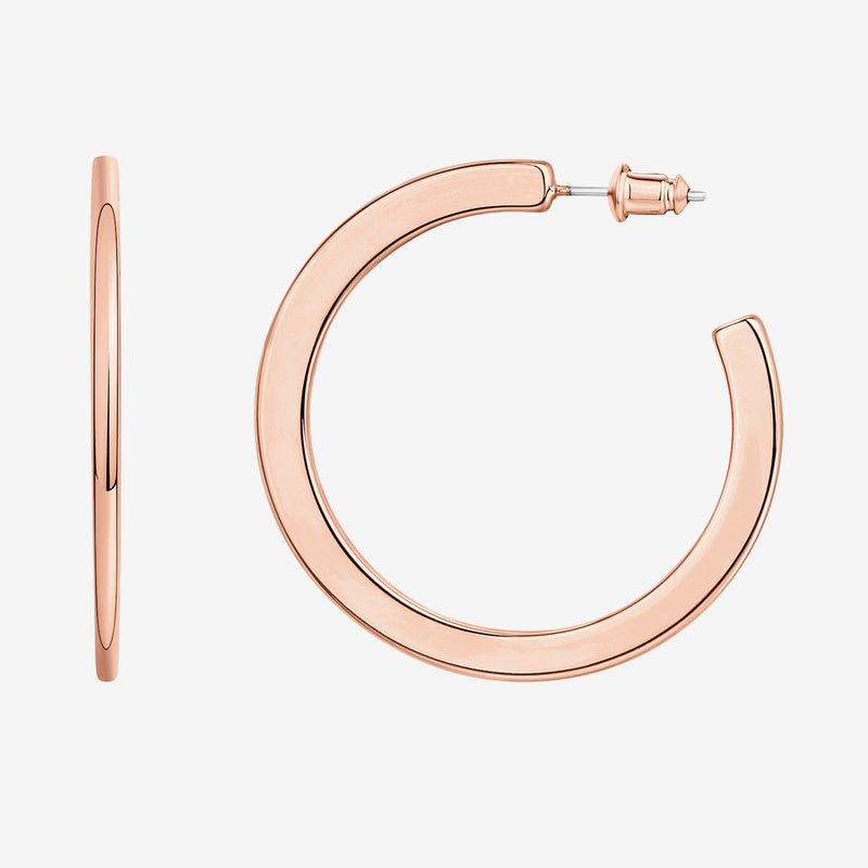 PAVOI - Flat Gold Hoops