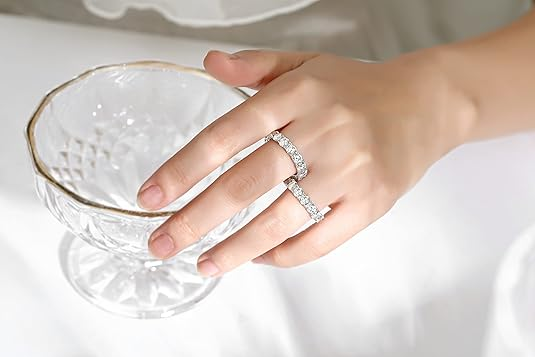 PAVOI -  Anel Eternity Moissanite